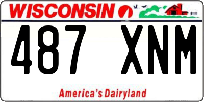 WI license plate 487XNM