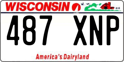 WI license plate 487XNP