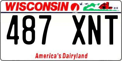 WI license plate 487XNT