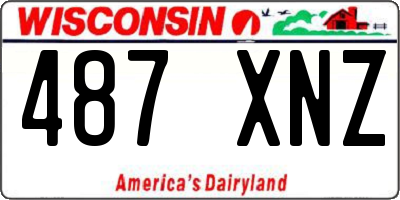WI license plate 487XNZ