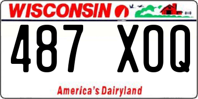 WI license plate 487XOQ