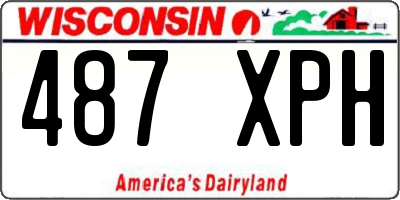 WI license plate 487XPH