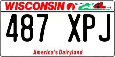 WI license plate 487XPJ