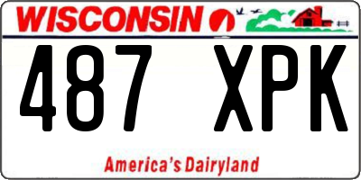 WI license plate 487XPK