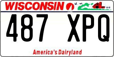WI license plate 487XPQ