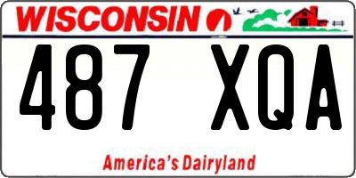 WI license plate 487XQA