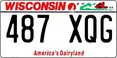 WI license plate 487XQG