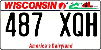 WI license plate 487XQH