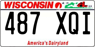 WI license plate 487XQI