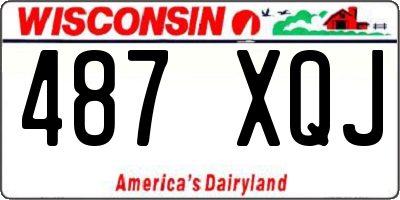 WI license plate 487XQJ