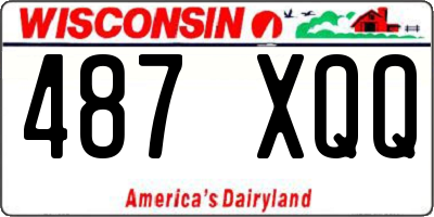 WI license plate 487XQQ