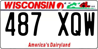 WI license plate 487XQW