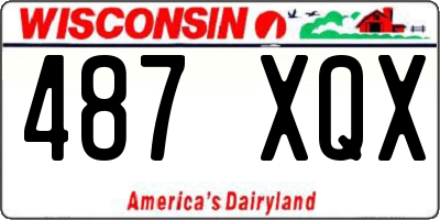 WI license plate 487XQX