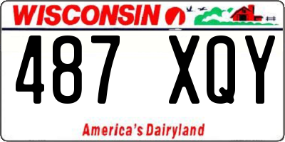 WI license plate 487XQY