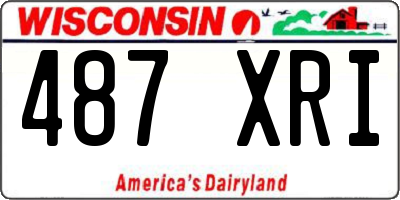 WI license plate 487XRI