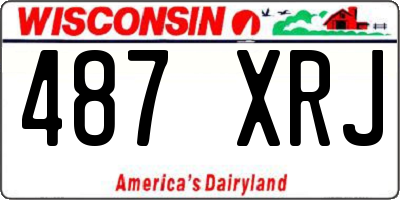 WI license plate 487XRJ