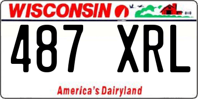 WI license plate 487XRL
