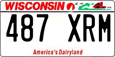 WI license plate 487XRM