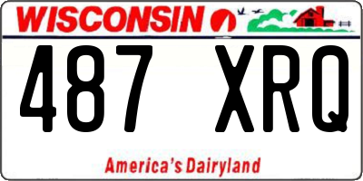 WI license plate 487XRQ