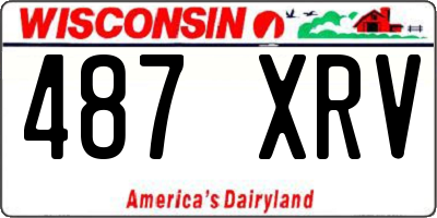WI license plate 487XRV