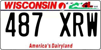 WI license plate 487XRW
