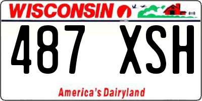 WI license plate 487XSH