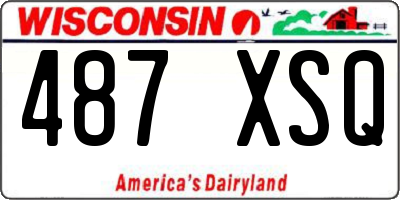 WI license plate 487XSQ