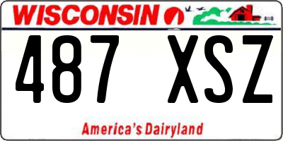 WI license plate 487XSZ