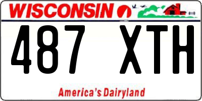 WI license plate 487XTH