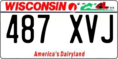 WI license plate 487XVJ