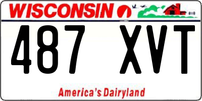 WI license plate 487XVT