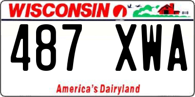 WI license plate 487XWA