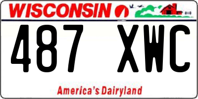 WI license plate 487XWC