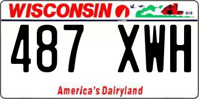 WI license plate 487XWH