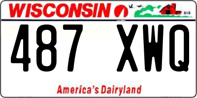 WI license plate 487XWQ