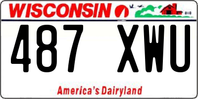 WI license plate 487XWU