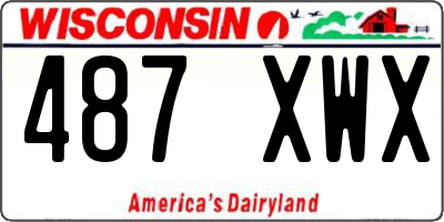 WI license plate 487XWX