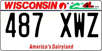 WI license plate 487XWZ