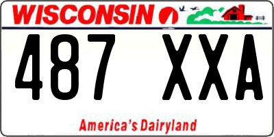 WI license plate 487XXA
