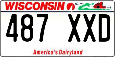 WI license plate 487XXD