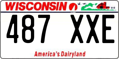 WI license plate 487XXE