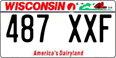 WI license plate 487XXF