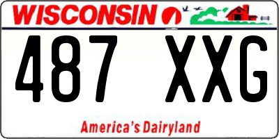 WI license plate 487XXG