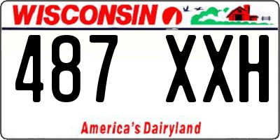 WI license plate 487XXH