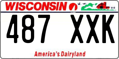 WI license plate 487XXK