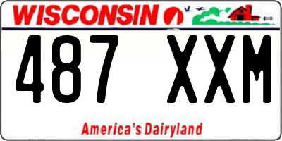 WI license plate 487XXM