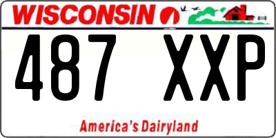 WI license plate 487XXP