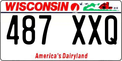 WI license plate 487XXQ