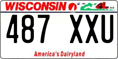 WI license plate 487XXU