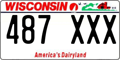 WI license plate 487XXX